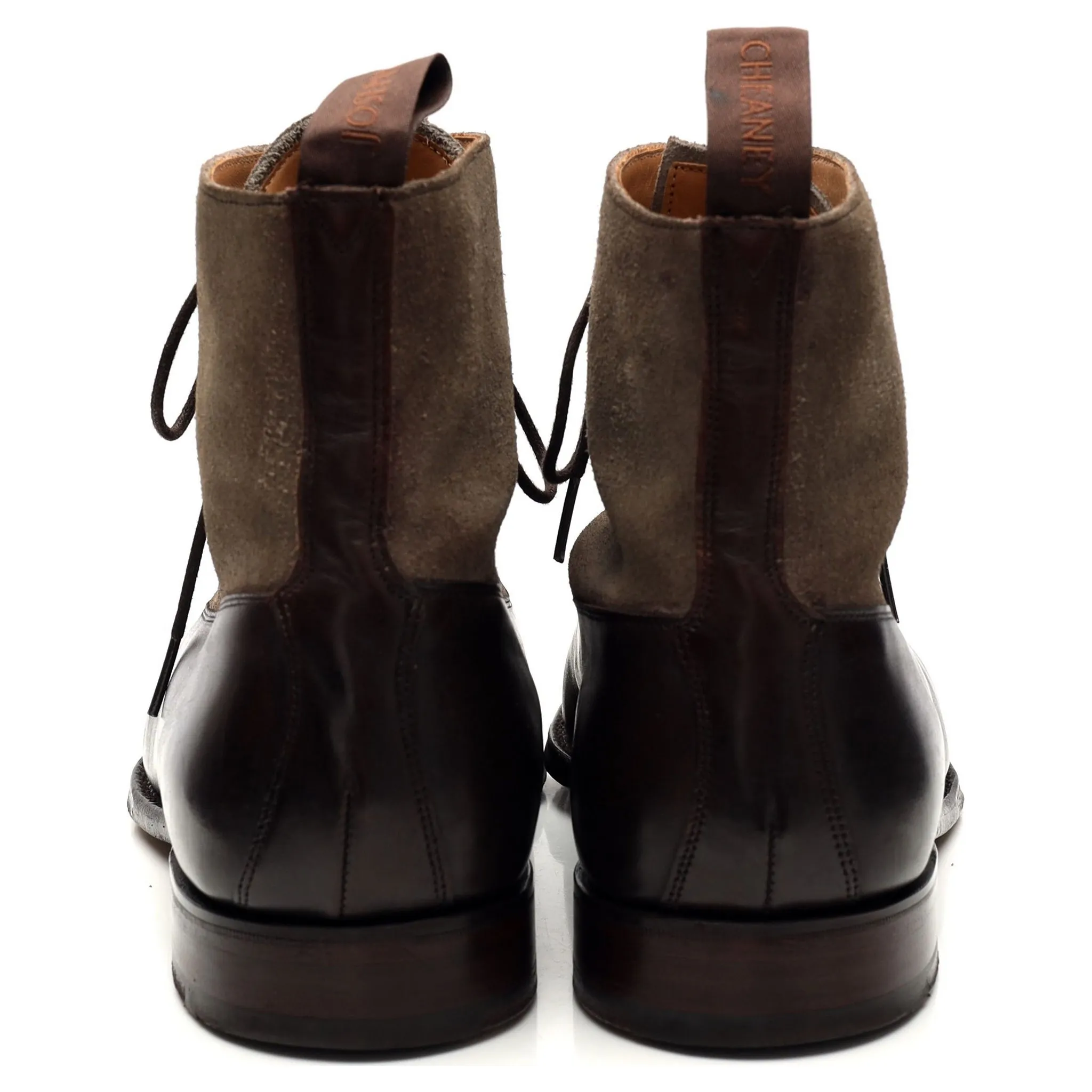 'Brixworth' Dark Brown Leather Boots UK 9 F