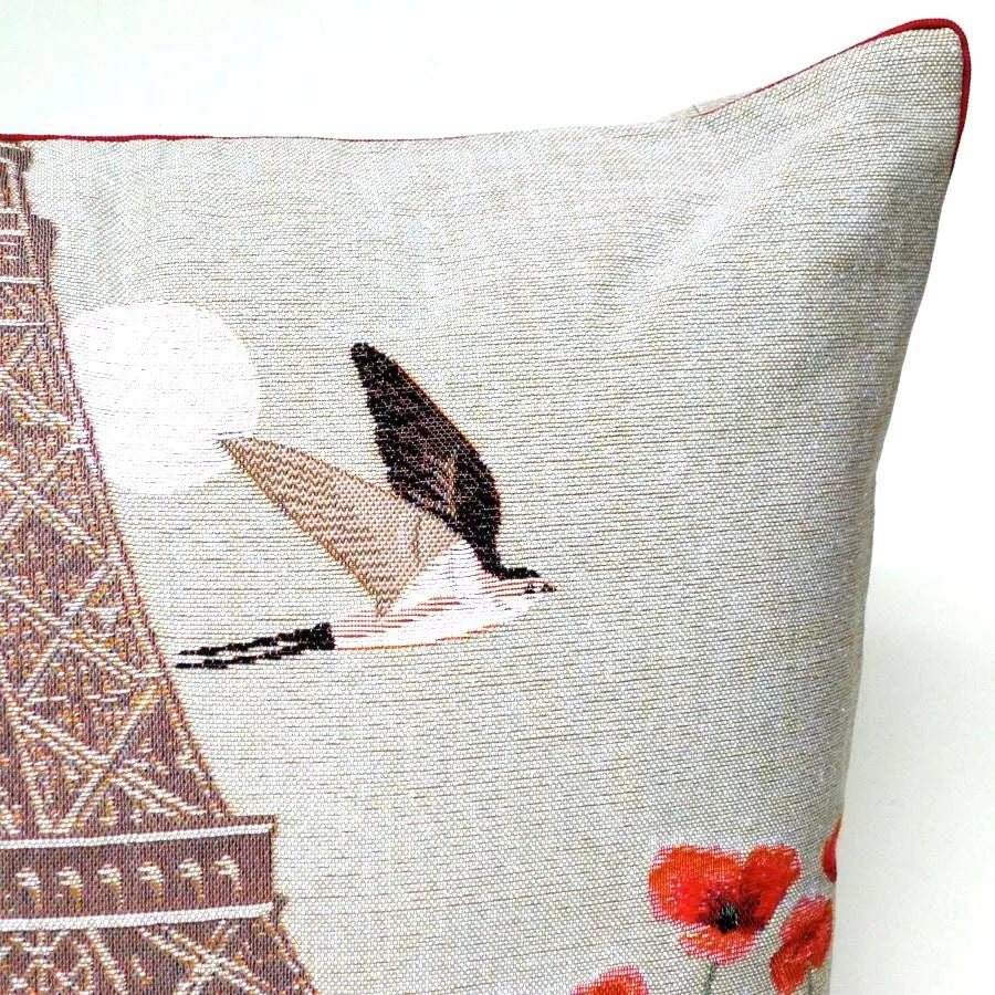 Eiffel Tower woven cushion