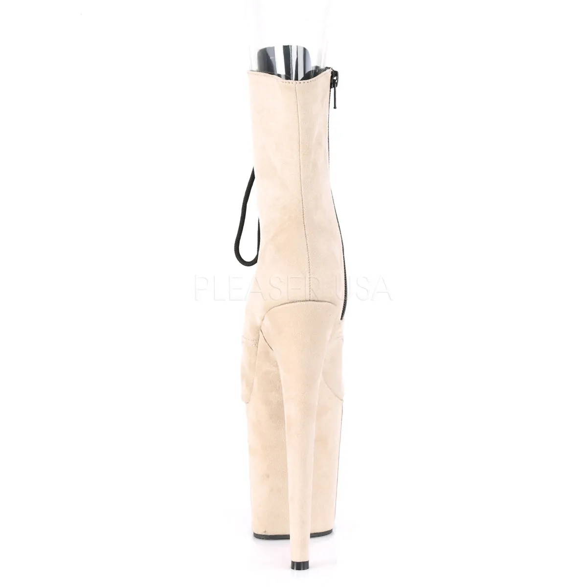 FLAMINGO-1021FS  Beige Faux Suede/Beige Faux Suede