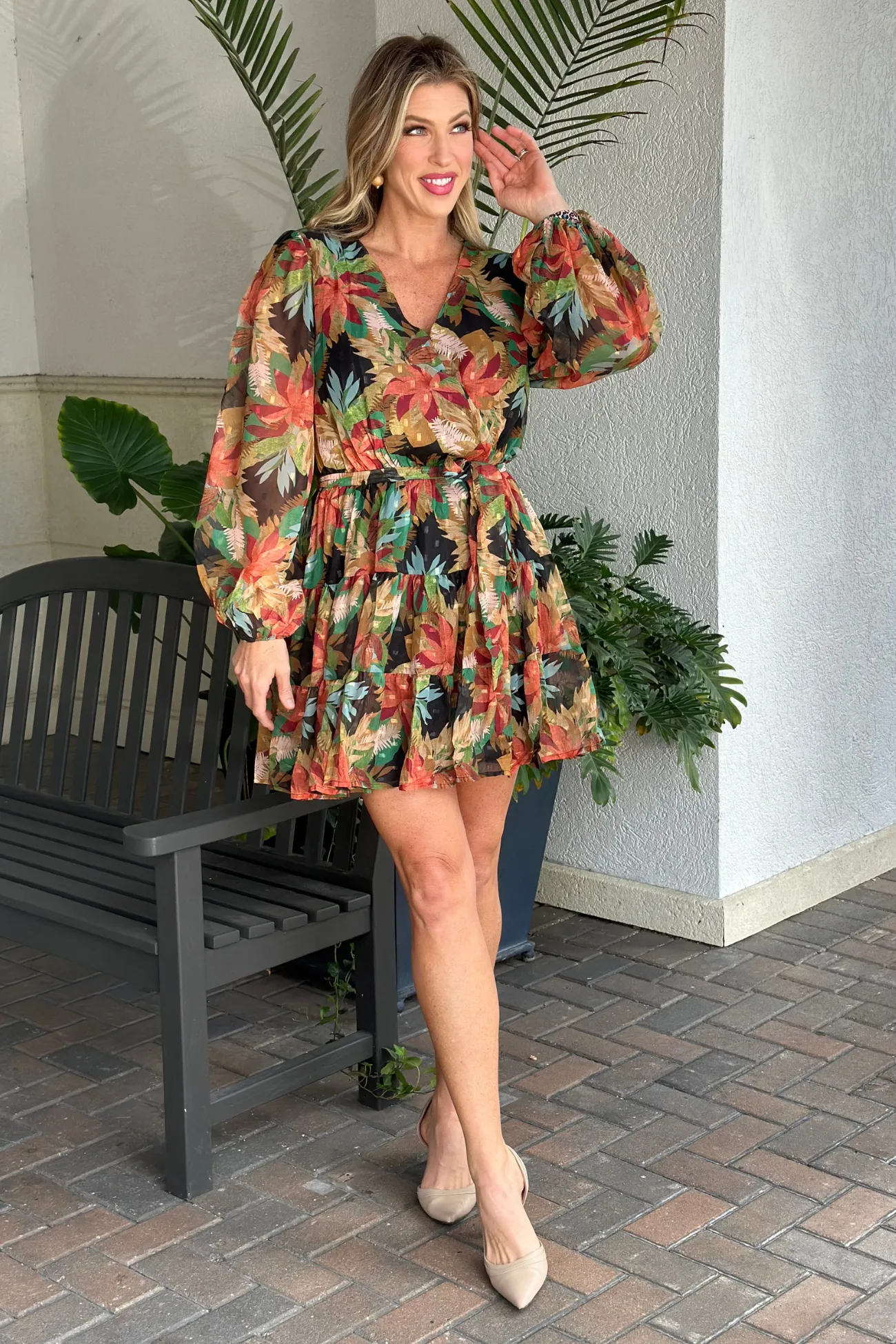Moments of Bliss Printed Dress