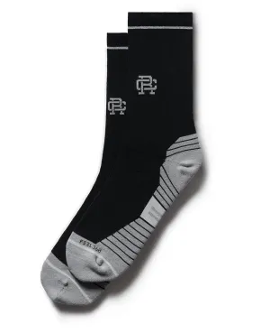 Reigning Champ X Stance Running Crew Sock Black Hybrid