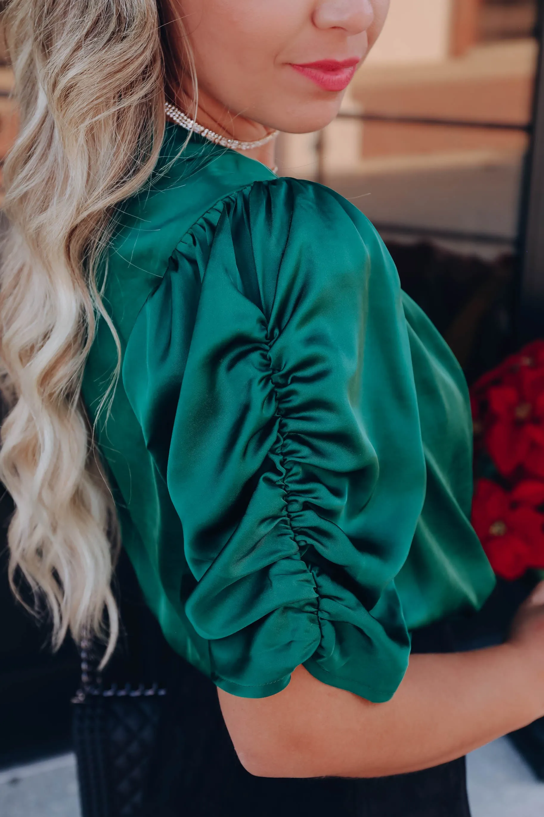 Zaitun Wrap Front Bodysuit - Green